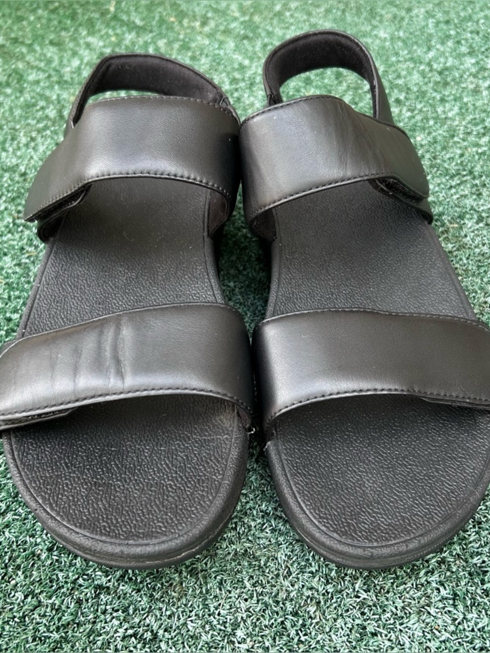 Fitflop Lulu Adjustable Leather Sandal Black 8 - Picture 5 of 13